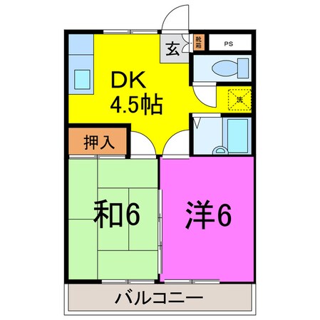 メゾンダム―ルの物件間取画像